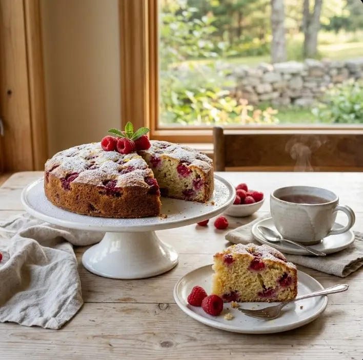 Gâteau Suédois aux Framboises et au Citron : La Douceur Express aux Deux Sucres