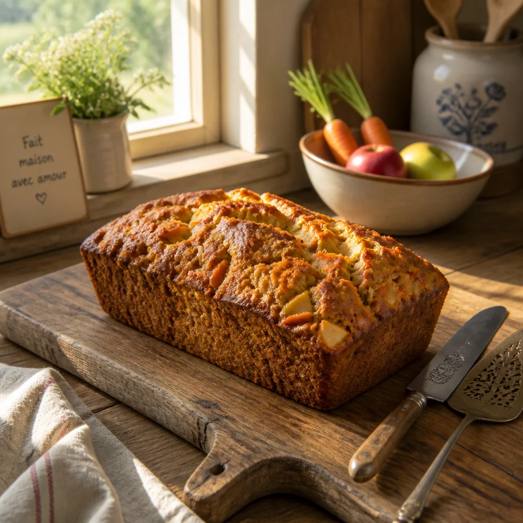 Pain aux pommes et aux carottes