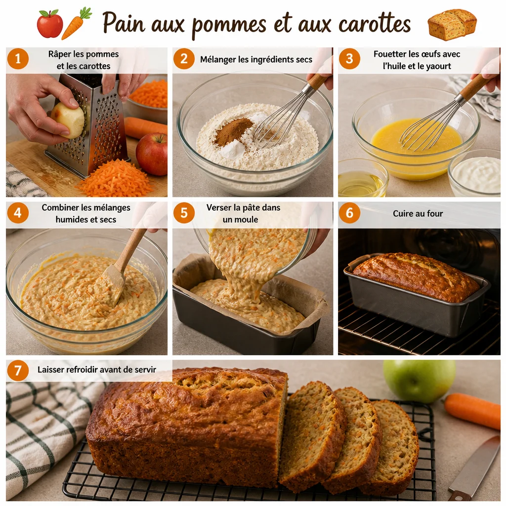 Pain aux pommes et aux carottes